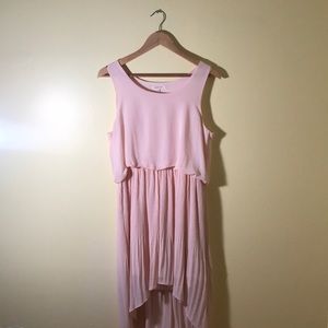 Pink High-Low Dress